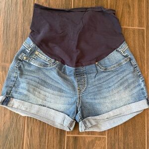Signature by Levi Strauss Blue Jean Maternity Shorts